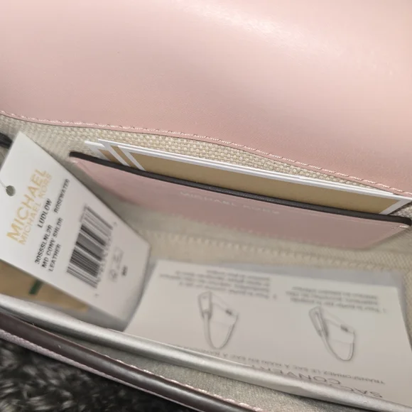 Nwt Michael Kors Ludlow Shoulder Bag Rosewater New - Picture 6 of 7
